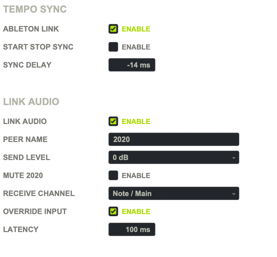 ABLETON LINK