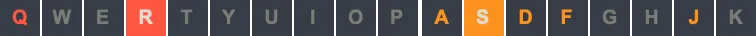 Preset selector with 80 slots